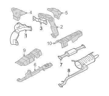 2003 Hyundai Sonata Exhaust System Diagram