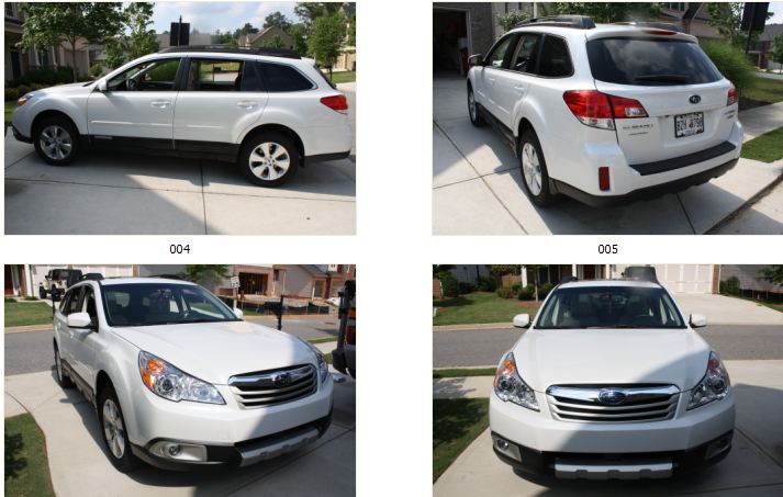 2012 Subaru Outback Loss in Value