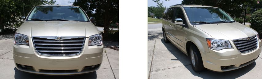 2010 Chrysler minivan loss in value