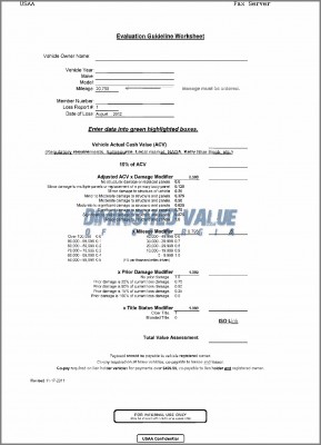 USAA using 17c formula for diminished value