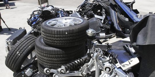 Parted out Ford GT Chop Shop 1