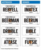 Georgia-Vanity-Licence-Plates