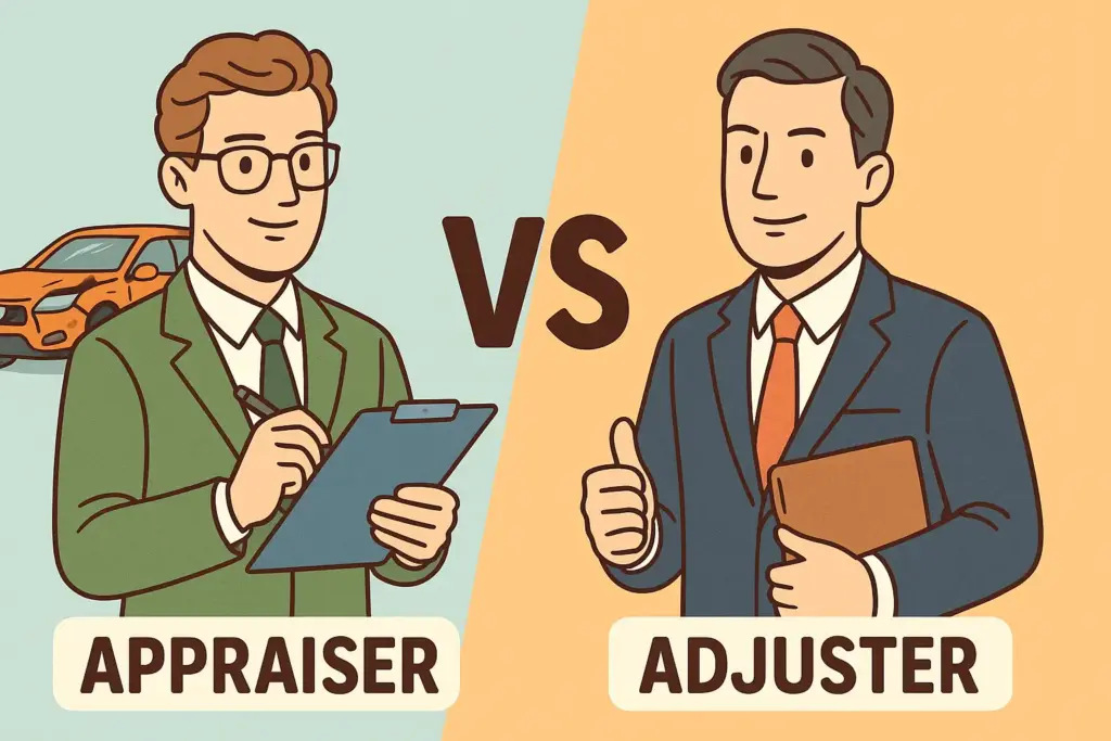 Appraiser vs Adjuster Banner