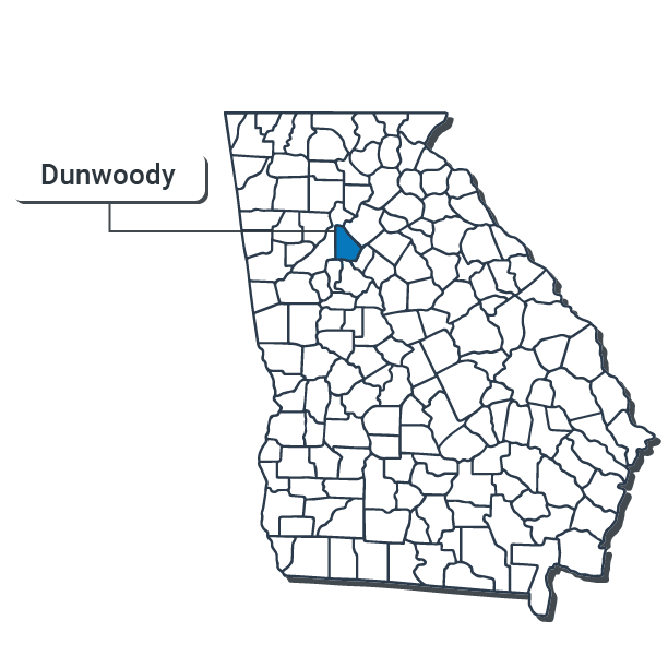 Dunwoody Map Illustration