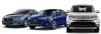 Mazda - Hyundai - Mitsubishi cars