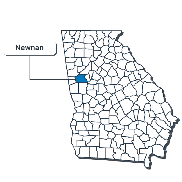 Newnan Map Illustration
