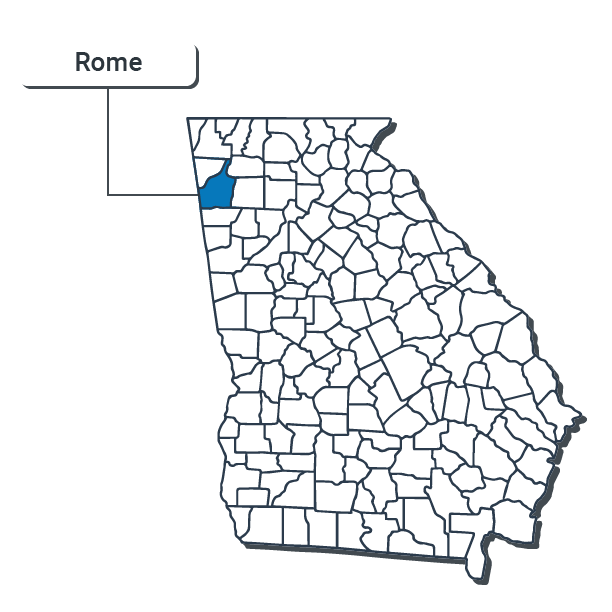Rome Map Illustration