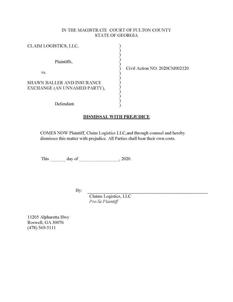 Sample Motion to Dismiss Georgia PDF