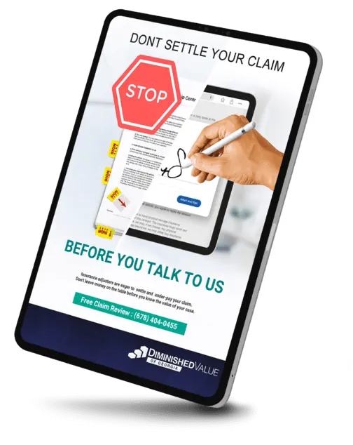 Table Free Diminished Value Estimate Banner
