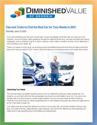 Tips and Tricks to Find the Best Car for Your Needs In 2021_Page_1