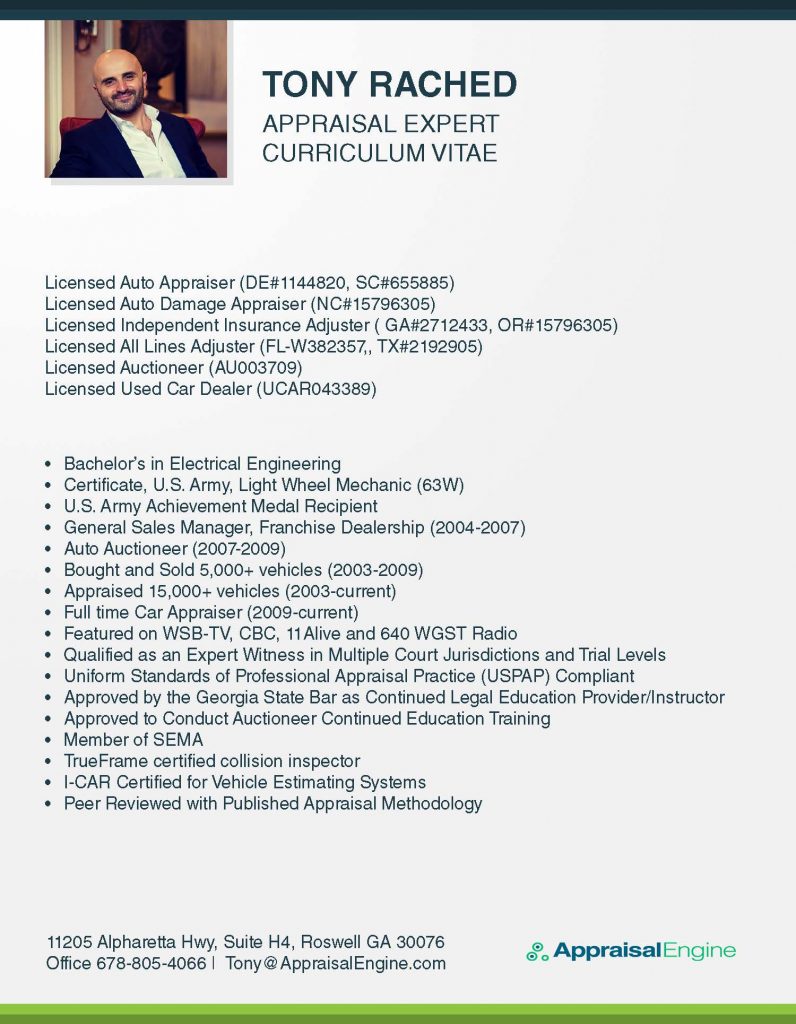 Tony Rached CV
