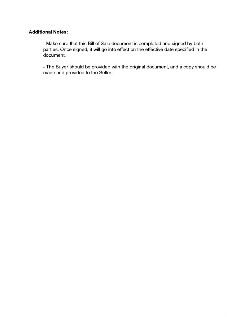 Vehicle Bill of Sale by Owner Sample Document_Page_4